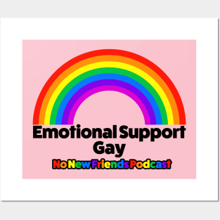 Emotional Support Gay Posters and Art